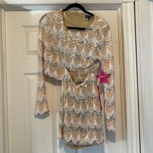 Crystal Doll 2 piece skirt & top size large new